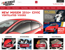 Tablet Screenshot of kingmotorsports.com